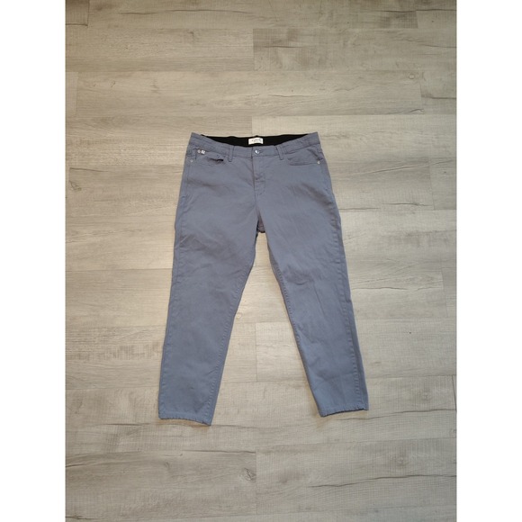 curve appeal pants 34x25 Gray Stretch Waist Minimal Womens 5 Pocket Jegging - Picture 1 of 5